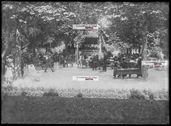Plate glass photo antique black negative and white 5 1/8×7 1/8in Vittel galerie