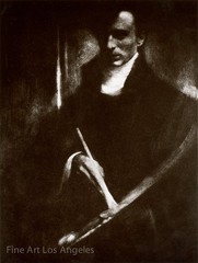 Edward Steichen Photo, “Self Portrait with Palette and Brush” 1903