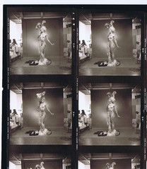 NEWLY FOUND! Hendrickson PHOTO Contact Sheet Proof & Negatives TOPLESS DANCER