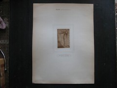 1890s RAPHAEL SANZIO -LEG DRAWING- Carbon Print/Photogravure BRAUN CLEMENS & CIE