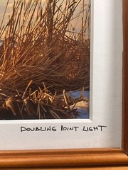 Signed,Framed, Matted Photo Doubling Point Lighthouse Maine By Greg Gallant