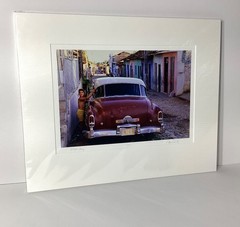 Fine Art Photograph Wash Day in Colorful Trinidad Cuba Signed & Matted