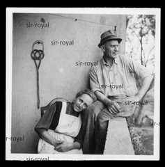 Gertrude and Richard in the Hunger Period 1945/1946 – Photo 6x6cm