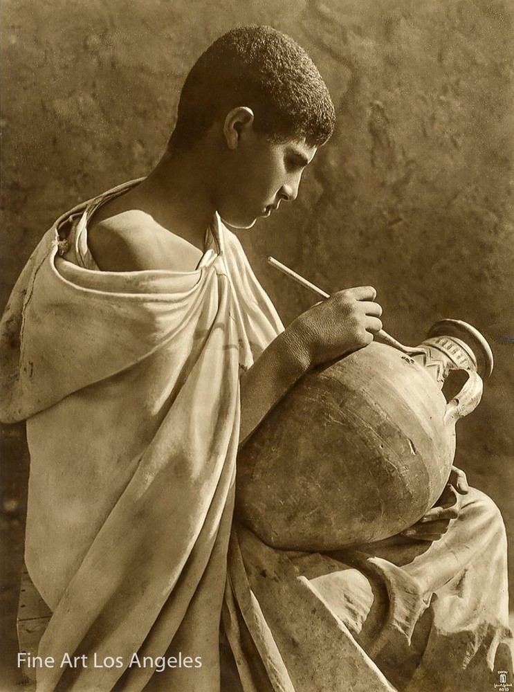 Lehnert & Landrock Photo, “Young Potter” Tunisia, 1900