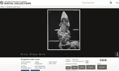 WALTER SILVER GELATIN SILVER PRINT UNDER SNOW 1974 SIGNED DATED