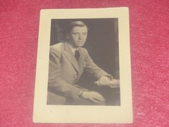 Laure Albin Guillot 1943 / Portrait Of Francois Valery + Signed Autographed Card