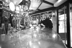 Genuine Baryte Silver Print Café Parisien Paris 30X45cm