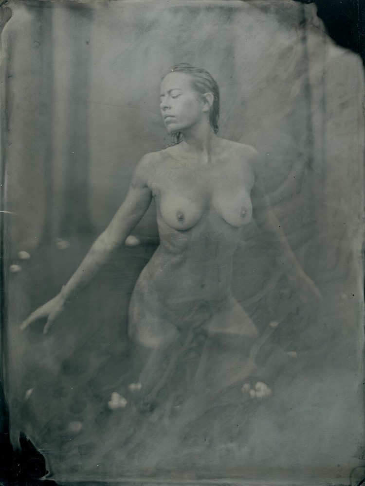 Original ART Nude COLLODION WETPLATE 18x24cm (8×10″) 006