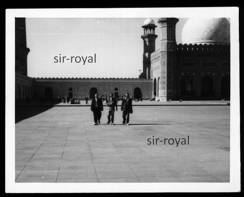 Lahore in Pakistan 1959 – Badshahi Mosque – 1950s – Photo 9x7cm
