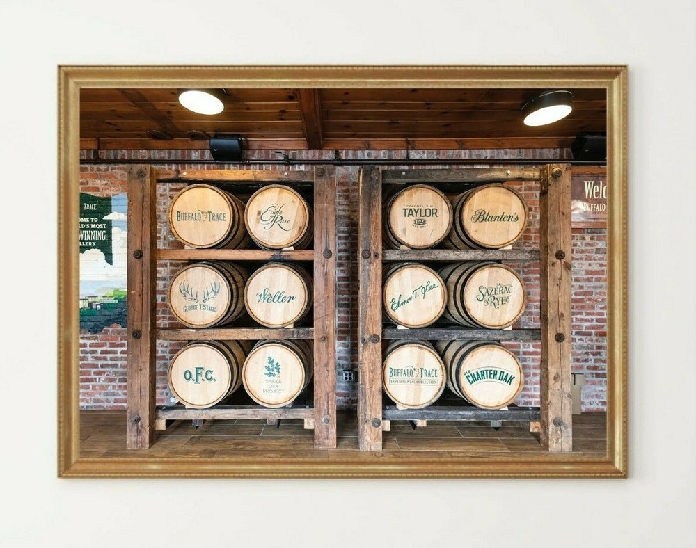 Bourbon Barrel Distillery Photo Print, Whiskey Fine Art, Buffalo Trace Wall Art