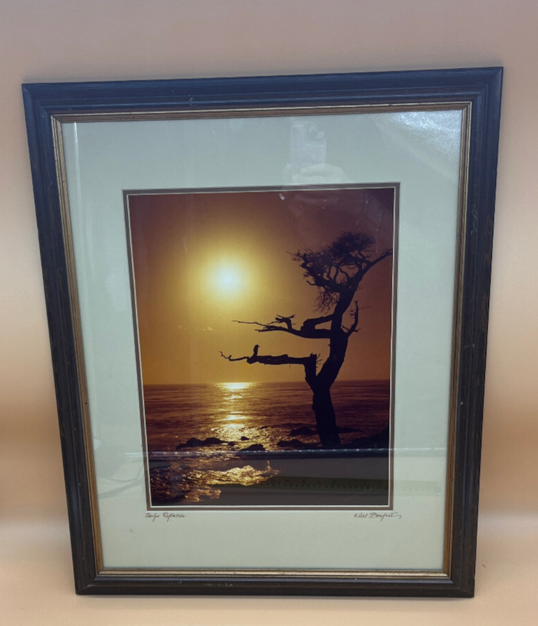 Karl Bonfert Signed 35mm Photograph Framed Vintage Art CA 22.5×18.5