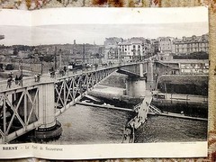 3 ORIGINAL PANORAMIC PHOTOGRAVURE ENGRAVINGS of BREST by ARTAUD ET NOZAIS c 1915