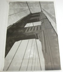 Art Film Photograph Print GOLDEN GATE BRIDGE CA San Francisco Ground View Sign