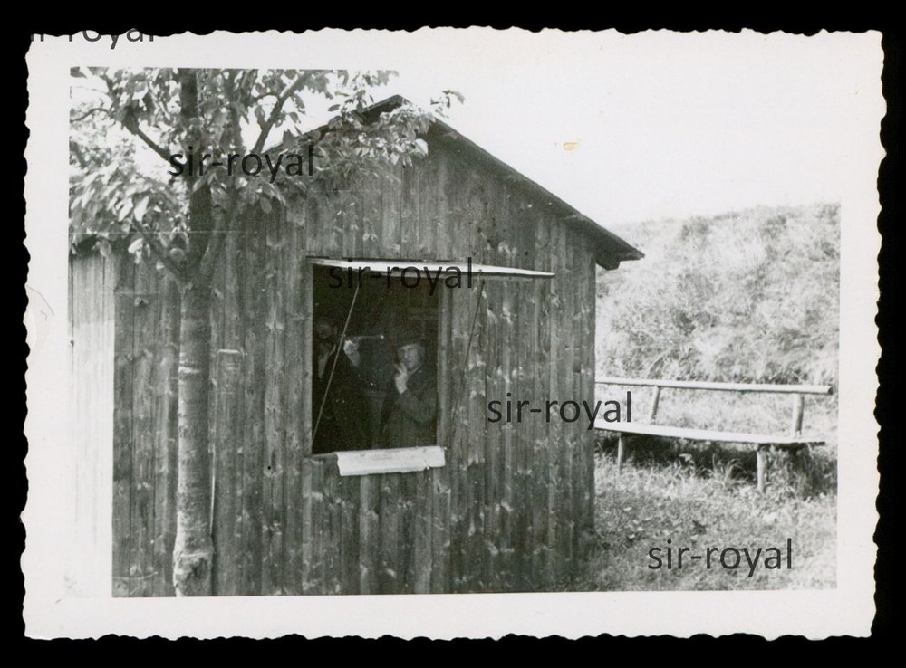 Dorlar near Lahnau around 1949-shooting range in Kirchenallee-photo 10x7cm