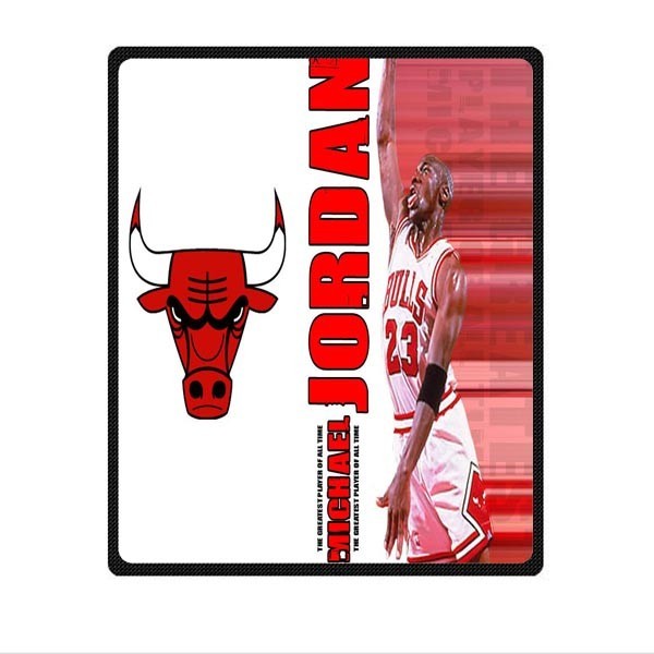 great Michael Jordan Nba Soft Warm Single-Side Printing Flannel Fleece Blanket