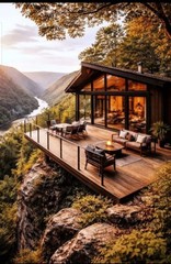 8*10 cozy cottage house photo print warm beautiful home wall art decor bedroom