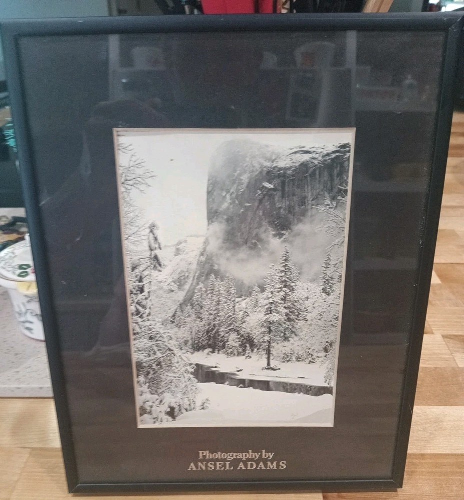 Ansel Adams Photography Black and White 4 1/2 x 6 1/2 Framed poster