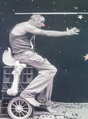 Ray Cook Clown ( RARE). Photo Vintage Black & White Surreal Circus Art Print