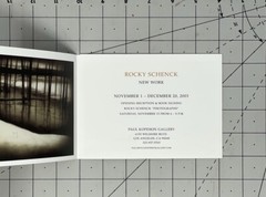 Rocky Schenk (b. 1955) Art Announcement Card 2003 Los Angeles CA