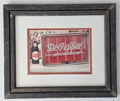 Vintage Rare Dr Pepper Photography Wall Art Matted, Framed, Signed Korczynski