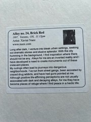 Xavier Nuez Alley No 24 Brick Red Signed Numbered Photo Print Mounted Matt