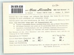 39929838 – 8582 Bad Berneck Hotel Pension Garni Alexandra Bayreuth LKR