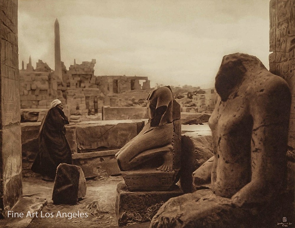 Lehnert & Landrock Photo, “Egyptian Ruins” 1900s