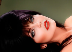 Sexy Elvira Mistress of the Dark in G-String in Swamp Metal Sign Art 11″x 14″