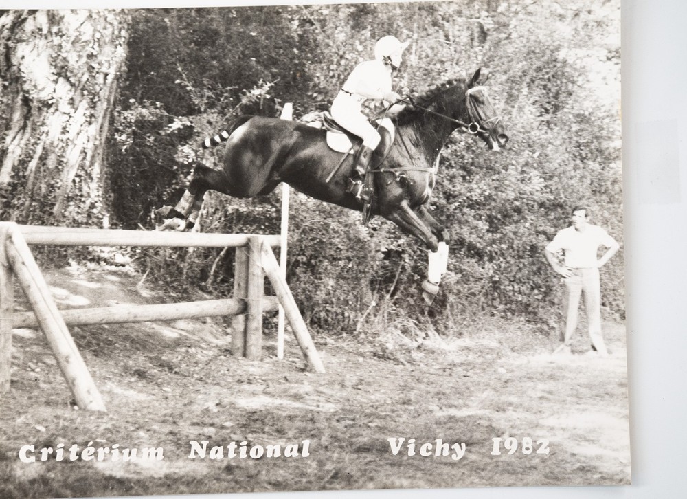 Vintage Film Photo France Equestrian Horse Show Jumping 18X24cm 1970