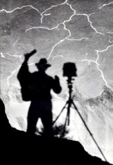1972 1958 Ansel Adams Self Portrait Shadow Monument Valley Utah Art Photo