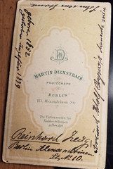Reinhard Zeug as a student in Couleur – lived 1852 to approx. 1879 / CDV Studentika