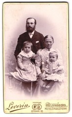 Photograph Leverin, Helsingborg, family portrait CDV / cabinet photo