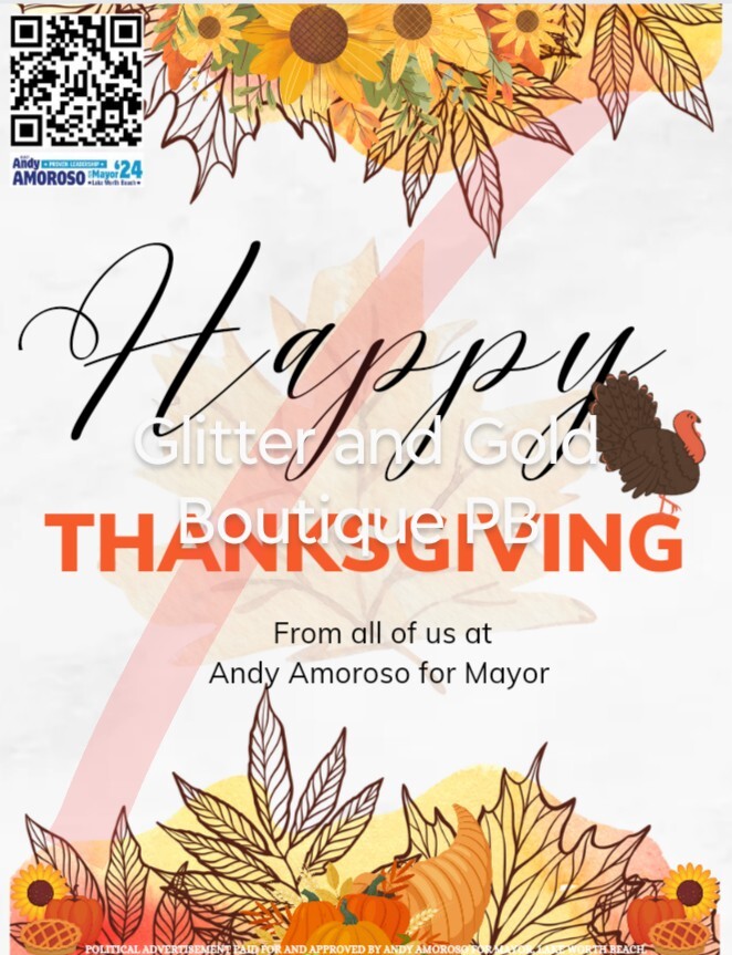Digital Image Happy Thanksgiving – Customized