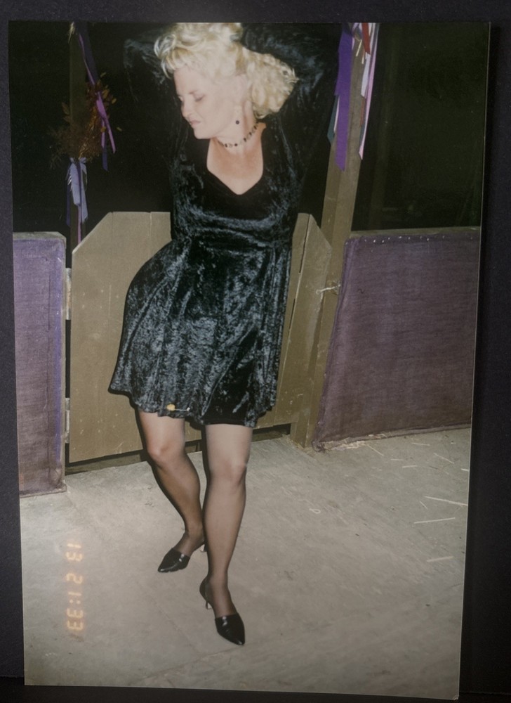 1980s Photo Platinum, Blonde Stripping Artist Risqué Erotica #5