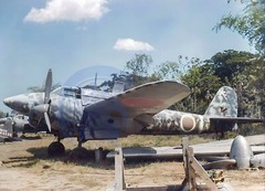 WW2 Colorized Nakajima Ki-43 II Otsu Hayabusa (Oscar) 248 Sentai in PNG 1944