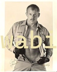 2x Signed Jim Wigler & Colt Thomas 11×14″ vtg Butch Cop Leather Man Gay Art Sale