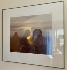 Signed Rick Preston Last Car Monument Valley Navajo Tribal Park Framed Photo Mat