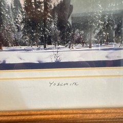 Signed Framed Color Photograph Print “El Capitan Winter” Yosemite Landscape