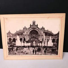 PARIS France Photo UNIVERSAL EXHIBITION 1900 CHATEAU D’EAU vintage antique μ