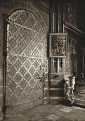 1942 Vintage Josef Sudek Prague St Vitus Cathedral Door Catholic Photo Gravure