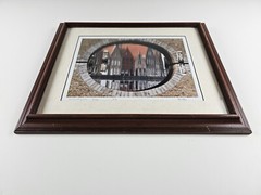 Illegibly Signed Limited Edition 35mm Art Photograph 23.25×19.25 Framed, Europe