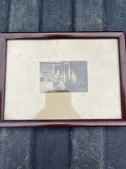 framed, hand-tinted photograph by Wallace Nutting