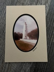 Set of 6 North Carolina Lighthouse Photos signed by Barry Gamow photographer Art