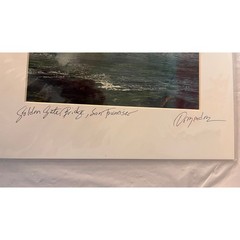 San Francisco Golden Gate Bridge Color Photo by Frederico Domondon Signed