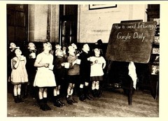 Avoid Influenza, Children Gargling 1929 Fotofolio Art Photo Print Card Flu