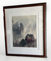 Keith Guo Ji Liang Framed Photograph, ‘Mt. Tian Zi in Mist’ MCM , pencil Signed
