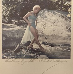 1959 “Woodland Nymph” Beautiful Woman In Rocky Creek Photograph Robert L Shaen