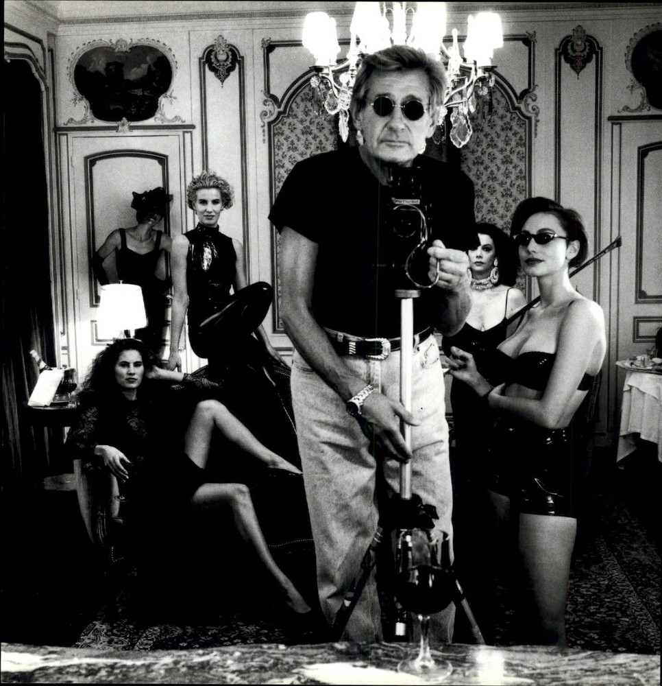 1992 1991 Helmut Newton Self Portrait With Models Art Photo Gravure