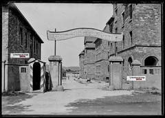 Old Black And White Photo Glass Plate Negative 13X18 Cm Camp Bitche Jouart