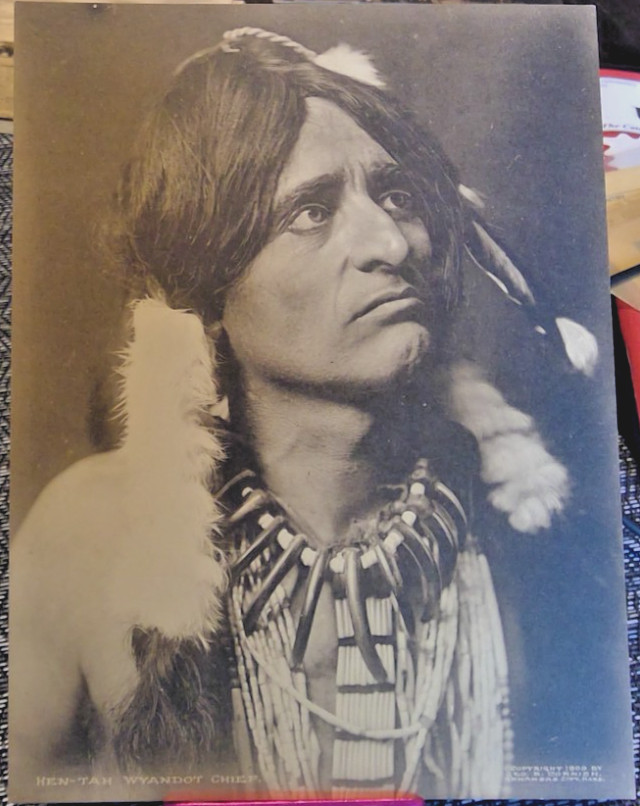 George B. Cornish – Western Photographer Vintage “HEN-TAH WYANDOT ” 1906 CHIEF